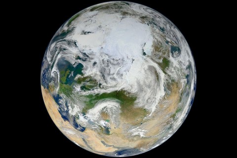 A kék üveggolyó felülről (kék üveggolyó, föld, nasa, )