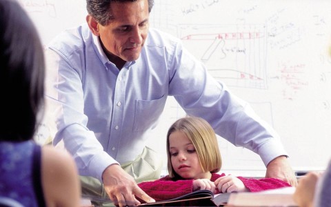 Tanár gyerekkel (tanár, gyerek)