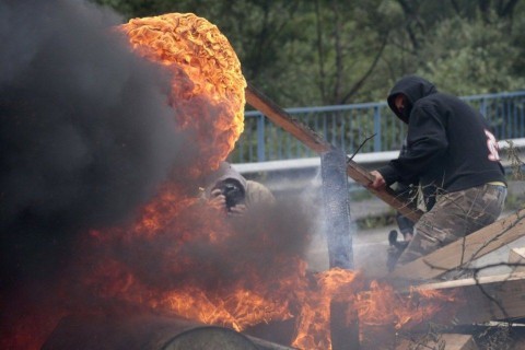 bányásztüntetés-spanyol (spanyol bányászok tüntetése)
