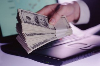 dollár-laptop (dollár, pénz, laptop, )