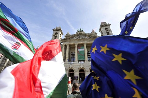 eu - magyarország (eu, zászló, )