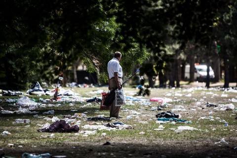 sziget takarítás (sziget 2012, szemét, )