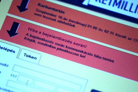 OTP hiba (OTP Direkt, hibaüzenet)