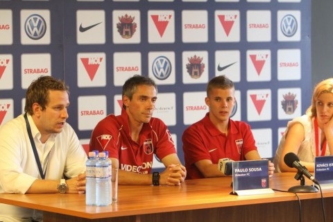 Paulo Sousa és Kovács István (videoton fc, paulo sousa, slovan bratislava, )