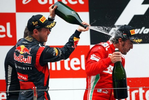 Sebastian Vettel (sebastian vettel, fernando alonso, indiai nagydíj, )