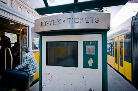 Működésképtelen BKV-jegygép (BKV, vonaljegy, automata)