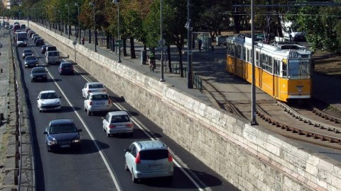 rakpart (autó, forgalom, dugó, rakpart, )