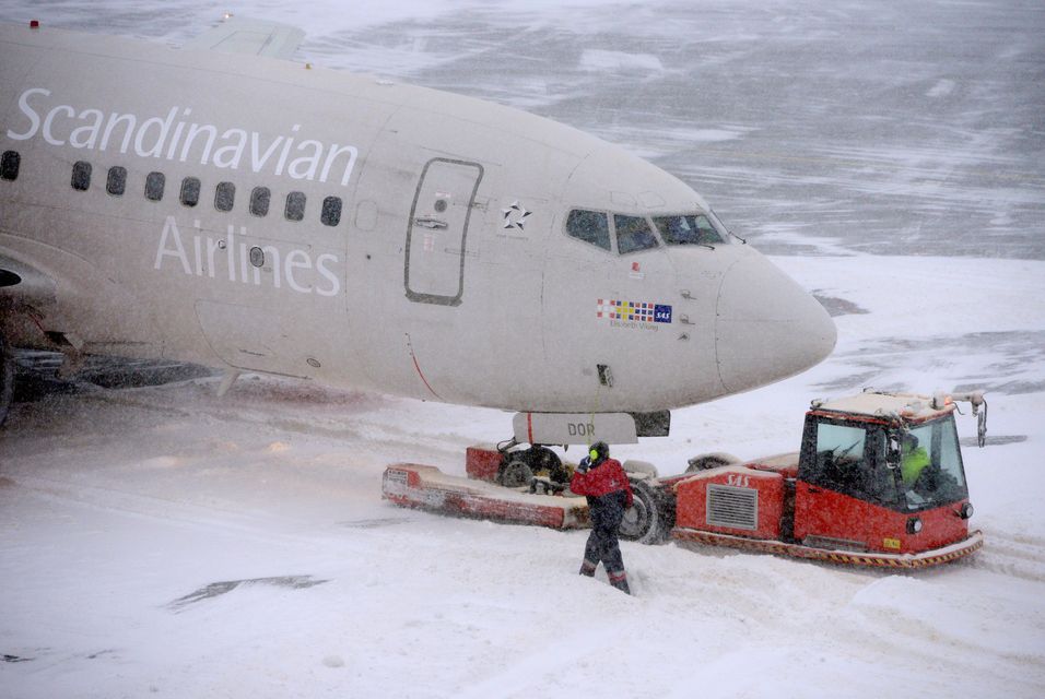stockholmi repülőtér havazás (stockholm, repülőtér, )