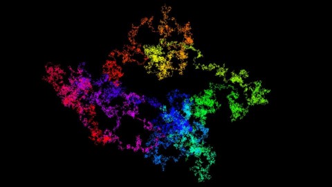 Pi százmilliárd lépésben (pi, vizualizáció, )