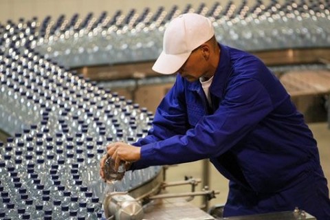 ásványvíz (ásványvíz, gyár, munkás, )