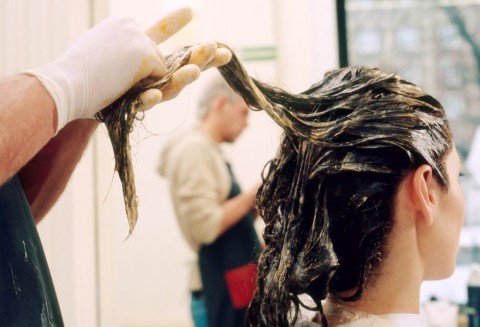 hajfestés (hajfestés, fodrász, )