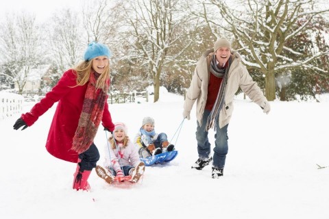 havazás szánkózás (hó, tél, )