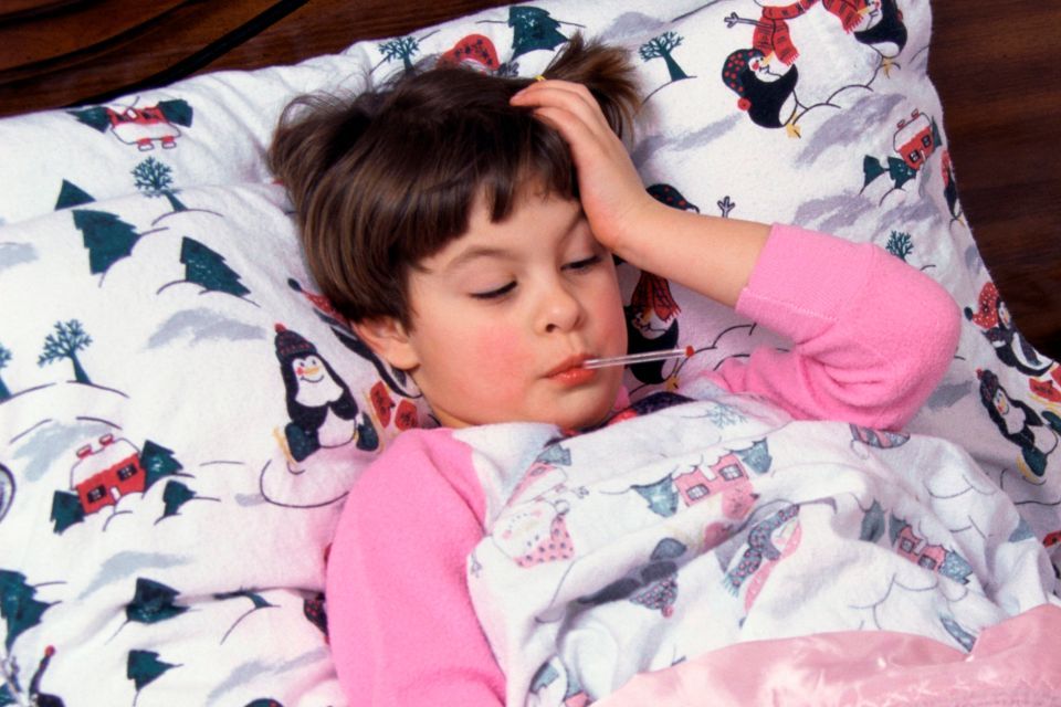 influenza láz (beteg gyerek, )