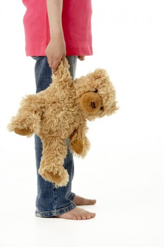 Kislány macival (kislány, maci, )