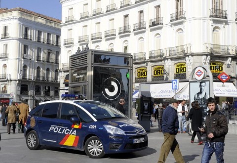 Spanyol rendőrautó (rendőrautó, spanyolország, )