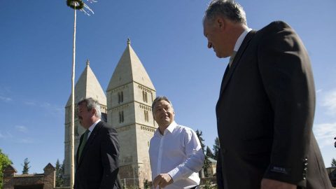 orbán viktor a jáki templomnál (orbán viktor, jáki templom)