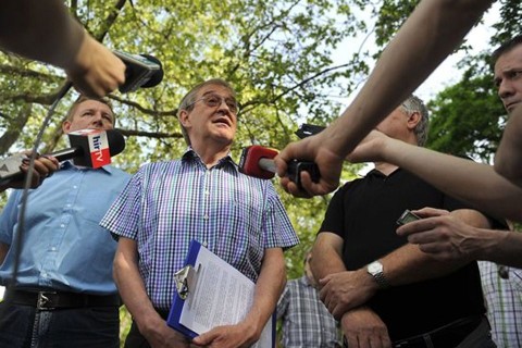 A Liga Szakszervezetek sajtótájékoztatója  (liga, gaskó istván, )