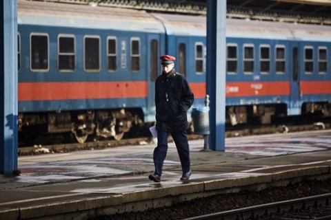 kalauz (kalauz, máv, vonat, )