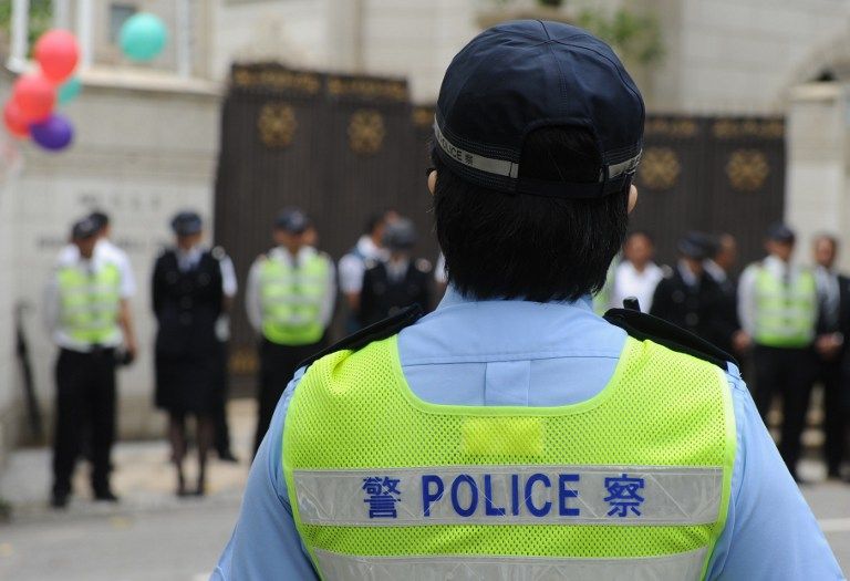 Kínai rendőr (kína, rendőr, rendőrség, )