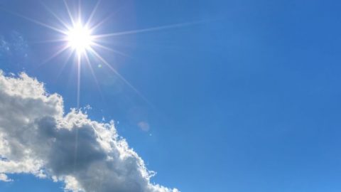 Napos idő felhőkkel (napos, felhős, )