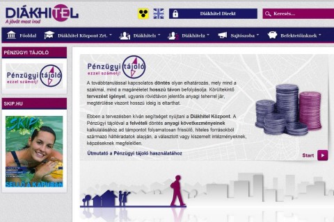 pénzügyi tájoló, diákhitel központ (pénzügyi tájoló)