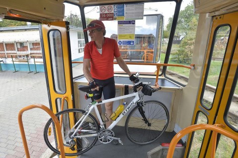 bicikli villamoson (bicikli, villamos, )