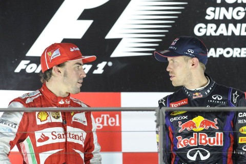 fernando alonso sebastian vettel (fernando alonso, sebastiab vettel, szingapúri nagydíj, )