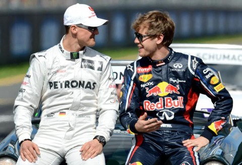 vettel és schumacher (sebastian vettel, michael schumacher)