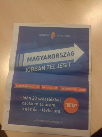 Magyarország újra jobban teljesít (jobban teljesít, hirdetés, kormány)