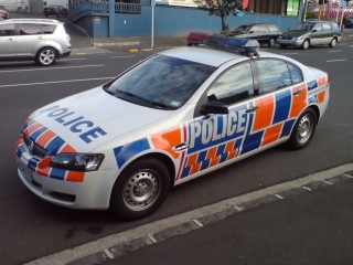 Új Zéland Rendőrség (rendőrautó, új zéland, )