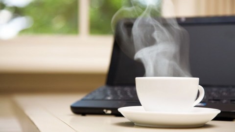 Laptop (laptop, kávé, )