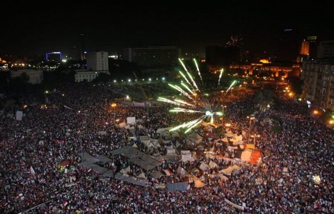 tüntetés kairóban (egyiptom, kairó, tüntetés, )