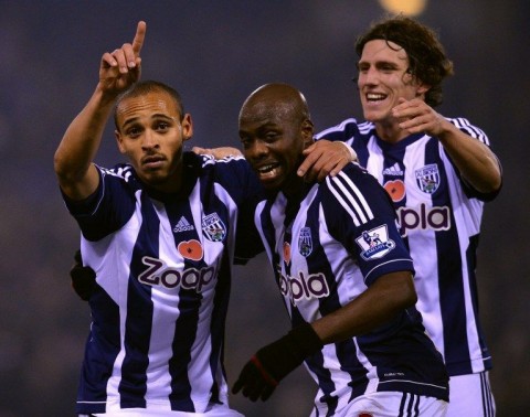 west bromwich albion (Peter Odemwingie, Youssuf Mulumbu, Billy Jones, west bromvich albion, )