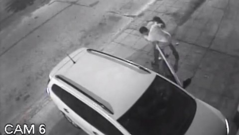 autólopás (autólopás, paprikaspray, biztonsági kamera, )