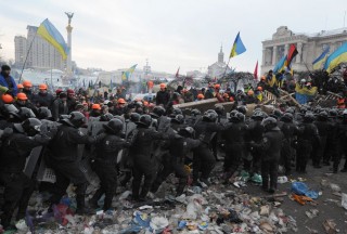 ukrán rohamrendőrök (Kijev, UKrajna, rohamrendőrök)