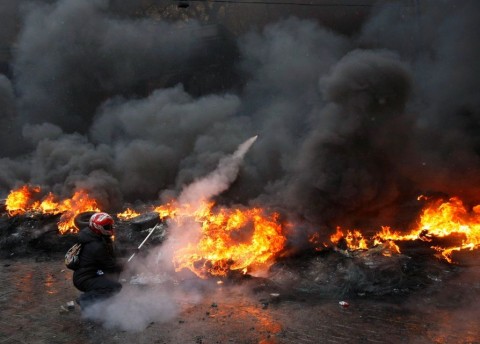 ukrán tüntető (ukrajna, tüntető, )