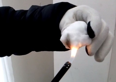 műhó (hó, öngyújtó, kísérlet, )