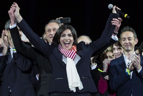 Anne Hidalgo (anne hidalgo, párizs, főpolgármester, )