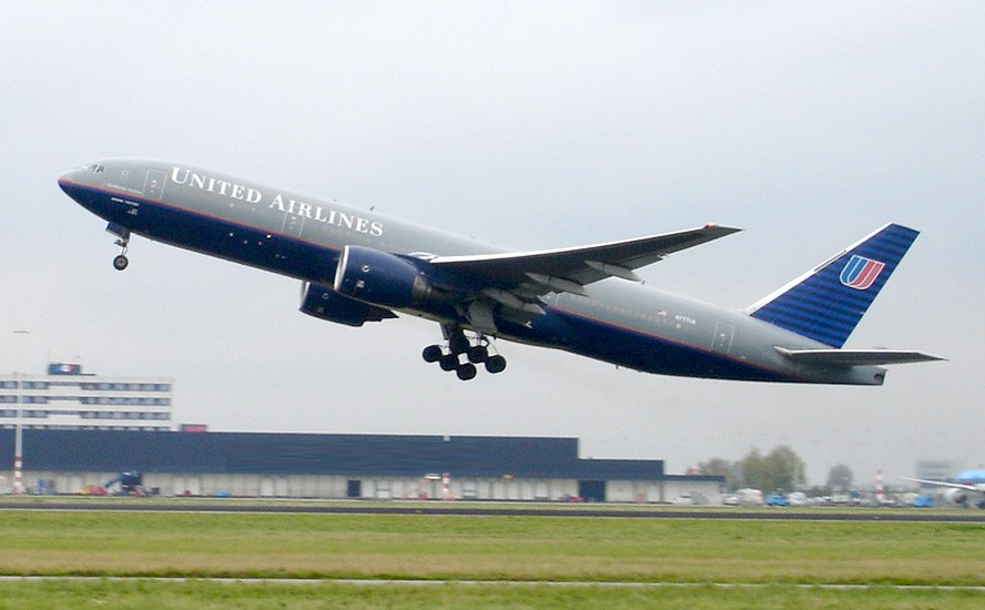 United Airlines repülőgép (united airlines, repülőgép, usa, )