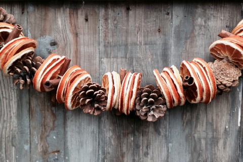 karácsonyi girland, dekoráció (karácsonyi girland, dekoráció, Karácsony, gasztro home)