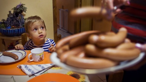 virsli (virsli, frakfurti, Karácsony)