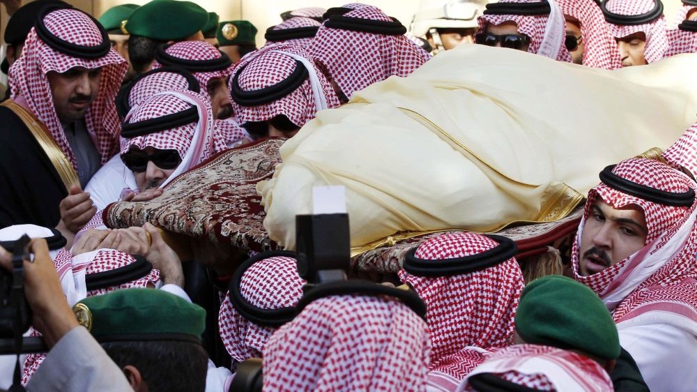 A szaúdi király temetése (szaúd-arábia, )