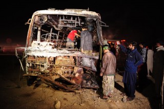 Buszbaleset Pakisztánban (buszbaleset, )