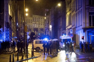 belga terrorellenes akció (belgium, rendőrség, terrorizmus, )