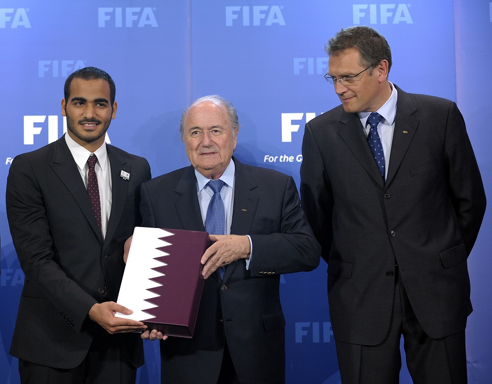 katar 2022 (katar 2022, foci vb 2022, Mohammed bin Hamad Al Thani, Sepp Blatter, Jerome Valcke, )