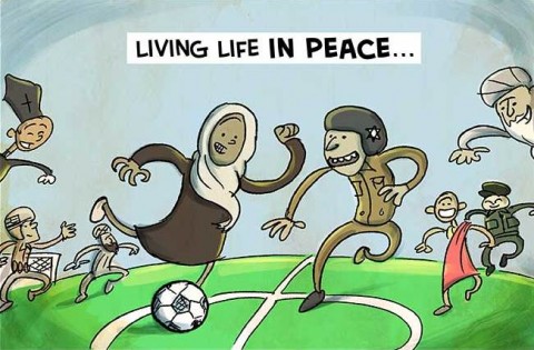 peace (béke, karikatúra, )