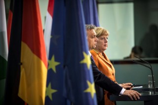 Angel Merkel és Orbán Viktor (angela merkel, orbán viktor)