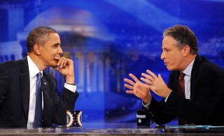 Barack Obama és Jon Stewart (jon stewart, barack obama,)
