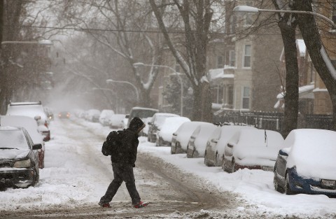 Chicago hó (havazás, hó, chicago, )