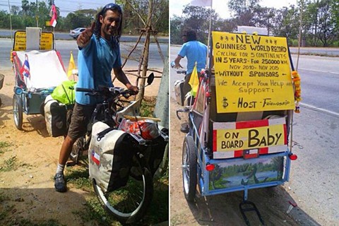 Juan Francisco Guillermo (Juan Francisco Guillermo, Guiness kísérlet, biciklis baleset, )